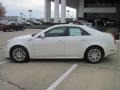 2010 White Diamond Tricoat Cadillac CTS 3.6 Sedan  photo #3