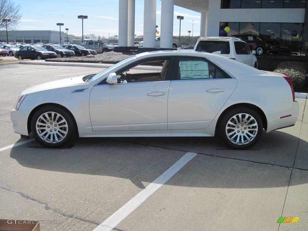 2010 CTS 3.6 Sedan - White Diamond Tricoat / Cashmere/Cocoa photo #3