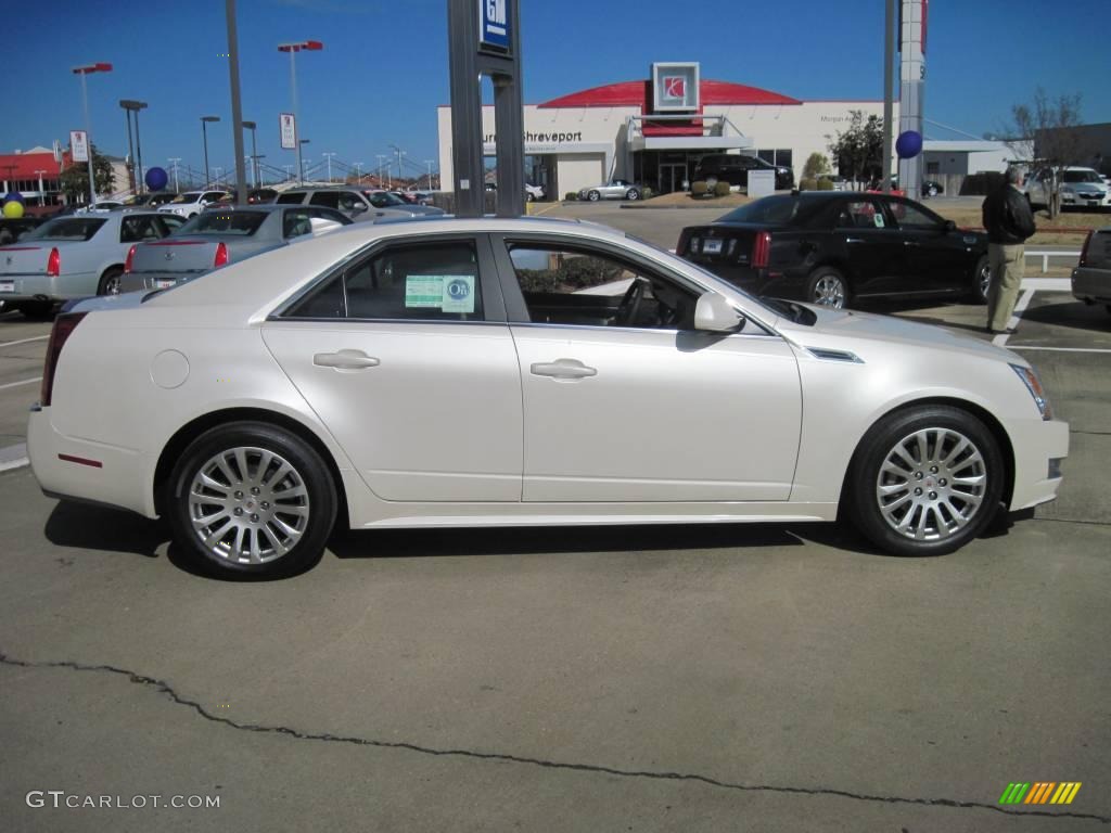 2010 CTS 3.6 Sedan - White Diamond Tricoat / Cashmere/Cocoa photo #4