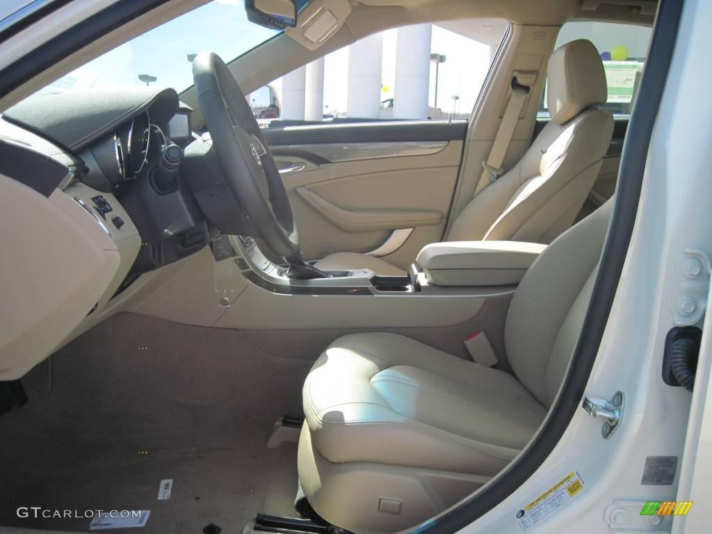 2010 CTS 3.6 Sedan - White Diamond Tricoat / Cashmere/Cocoa photo #7