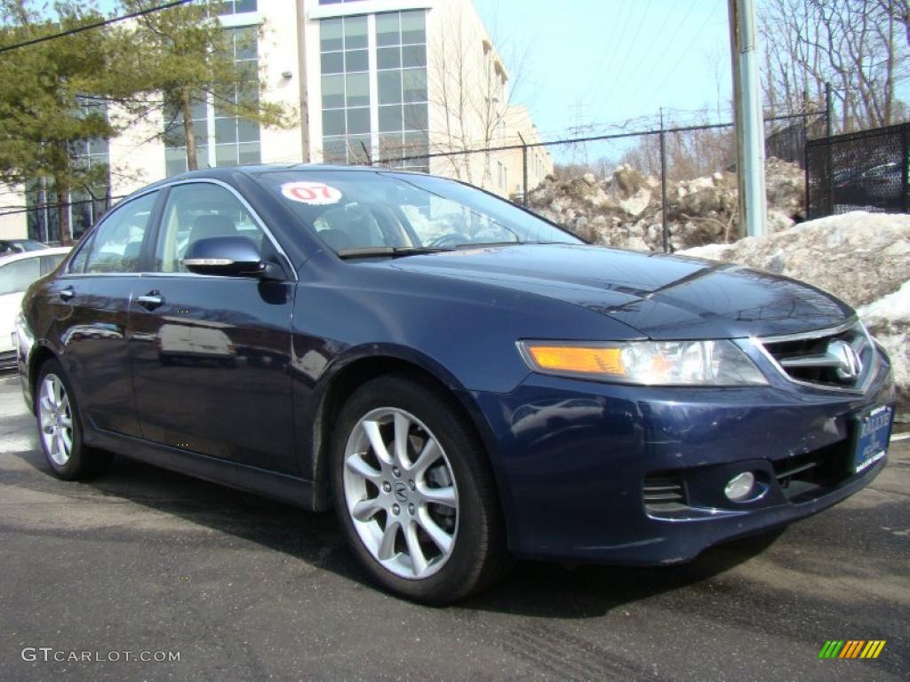 2007 TSX Sedan - Royal Blue Pearl / Parchment photo #1