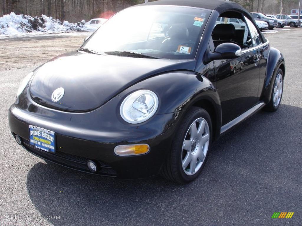 2003 New Beetle GLS 1.8T Convertible - Black / Black photo #1