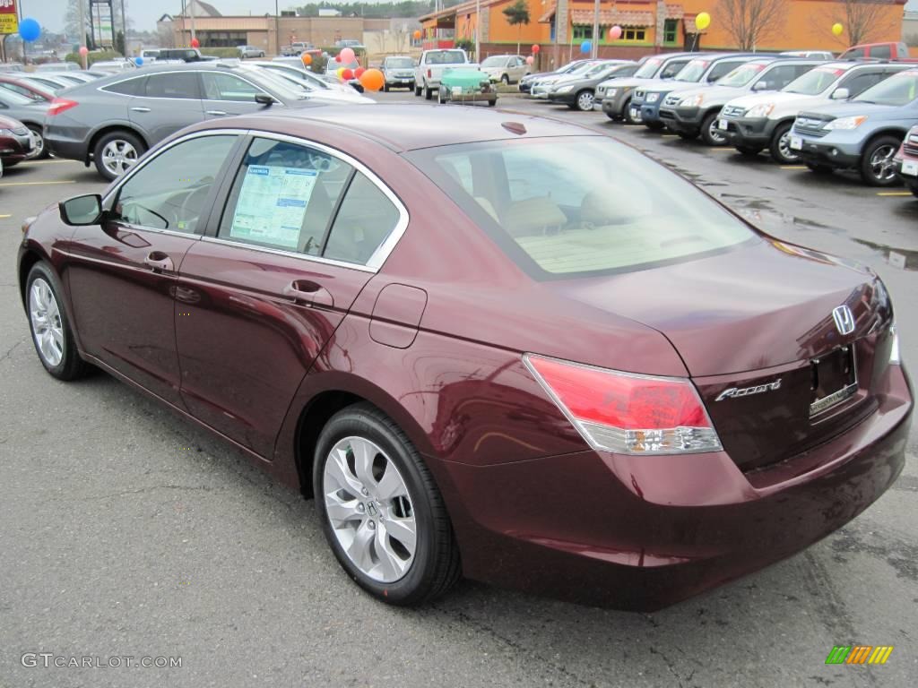 2010 Accord EX-L Sedan - Basque Red Pearl / Ivory photo #3