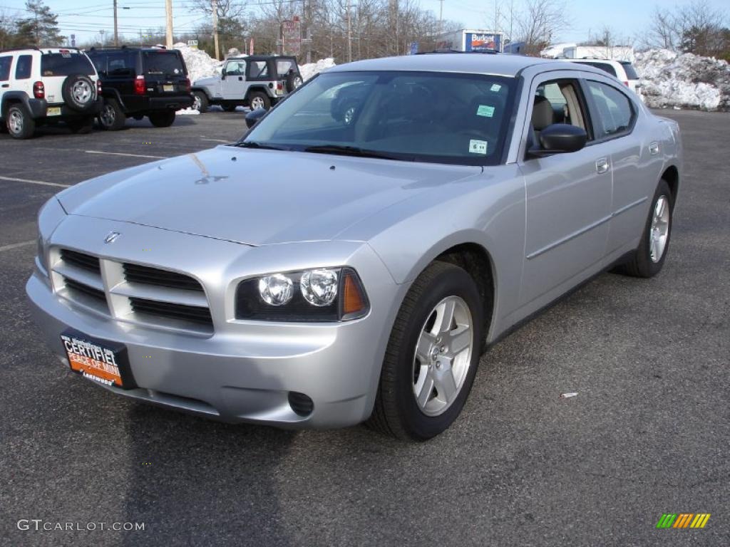 2007 Charger  - Bright Silver Metallic / Dark Slate Gray/Light Graystone photo #1