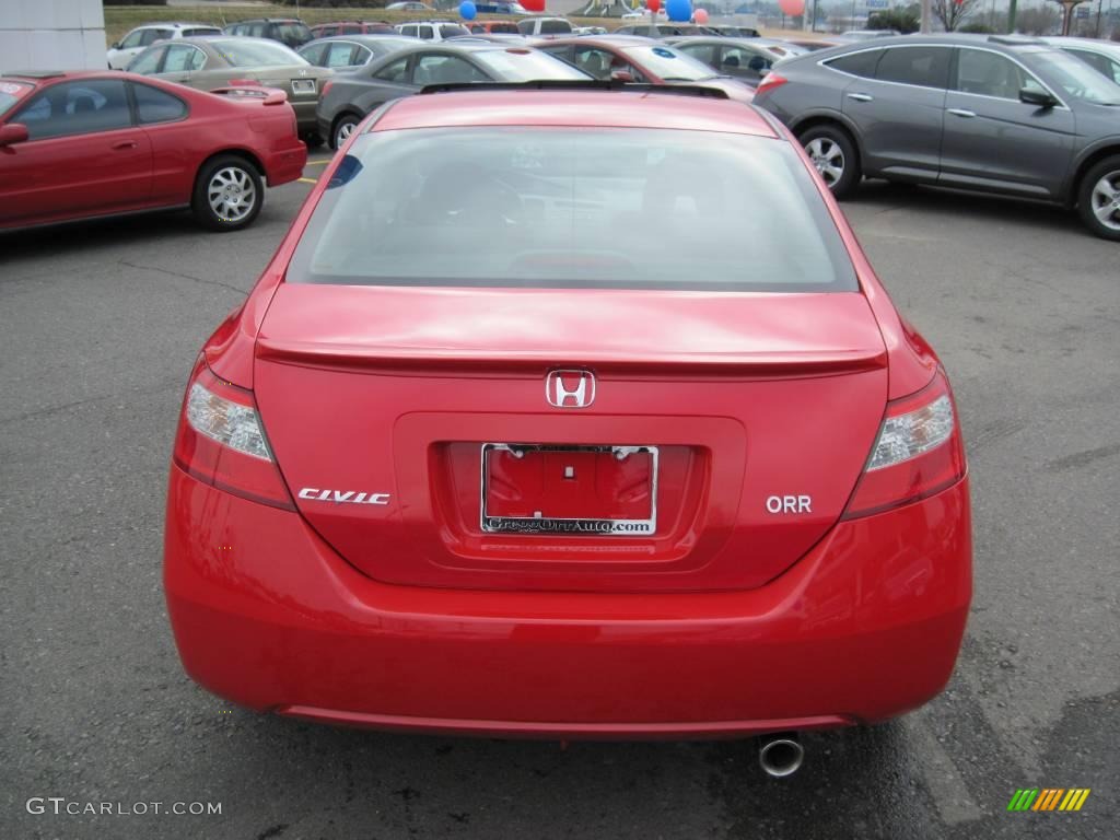 2010 Civic EX Coupe - Rallye Red / Black photo #4