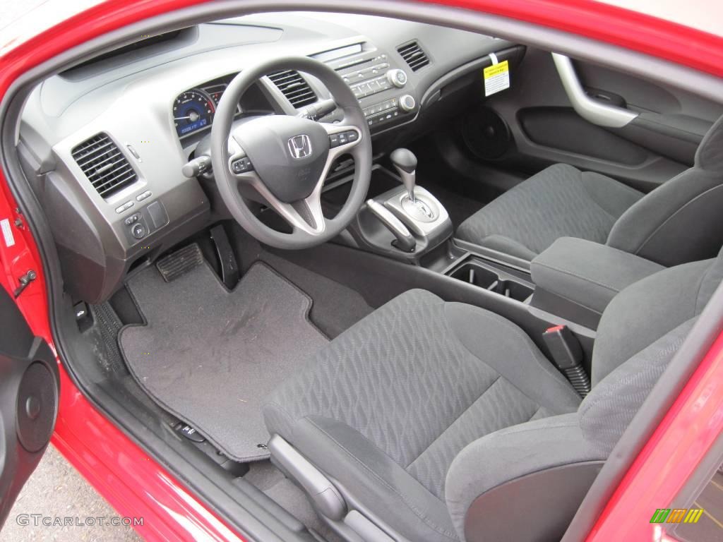 2010 Civic EX Coupe - Rallye Red / Black photo #5