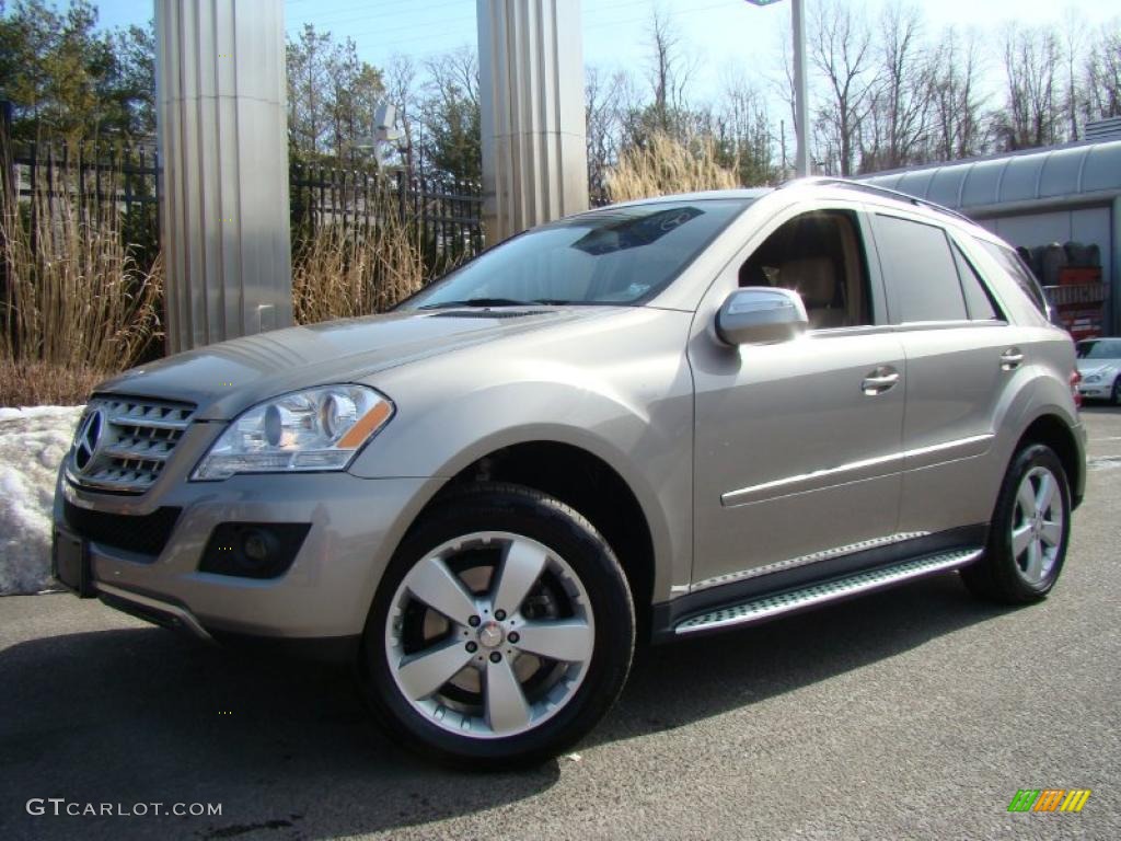 2009 ML 350 4Matic - Pewter Metallic / Cashmere photo #1