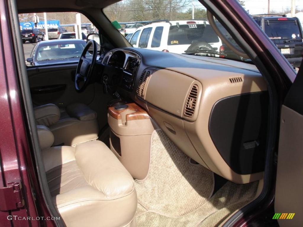 2002 Ram Van 1500 Passenger Conversion - Director Red Metallic / Sandstone photo #13