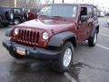 2007 Red Rock Crystal Pearl Jeep Wrangler Unlimited X 4x4  photo #1