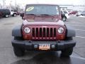 2007 Red Rock Crystal Pearl Jeep Wrangler Unlimited X 4x4  photo #2