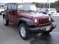 2007 Red Rock Crystal Pearl Jeep Wrangler Unlimited X 4x4  photo #3