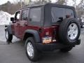 2007 Red Rock Crystal Pearl Jeep Wrangler Unlimited X 4x4  photo #6