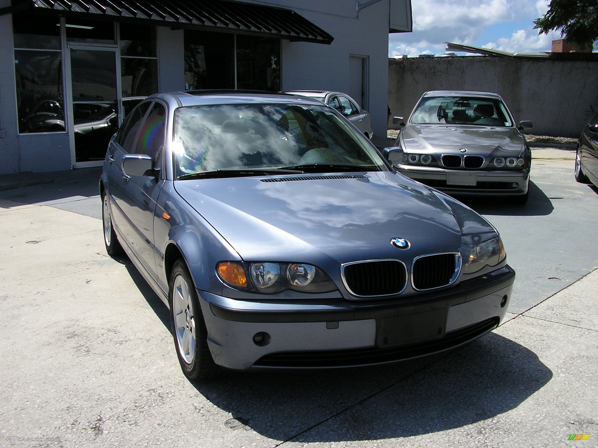 2003 3 Series 325i Sedan - Steel Blue Metallic / Beige photo #14