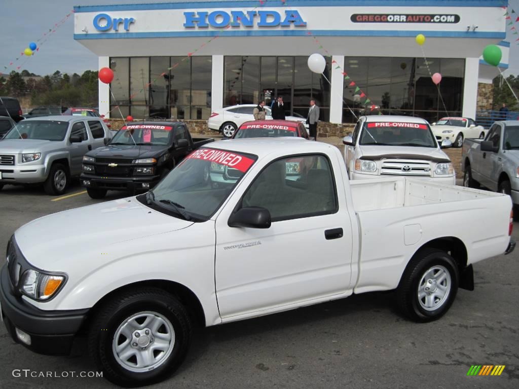 2004 Tacoma Regular Cab - Super White / Oak photo #1