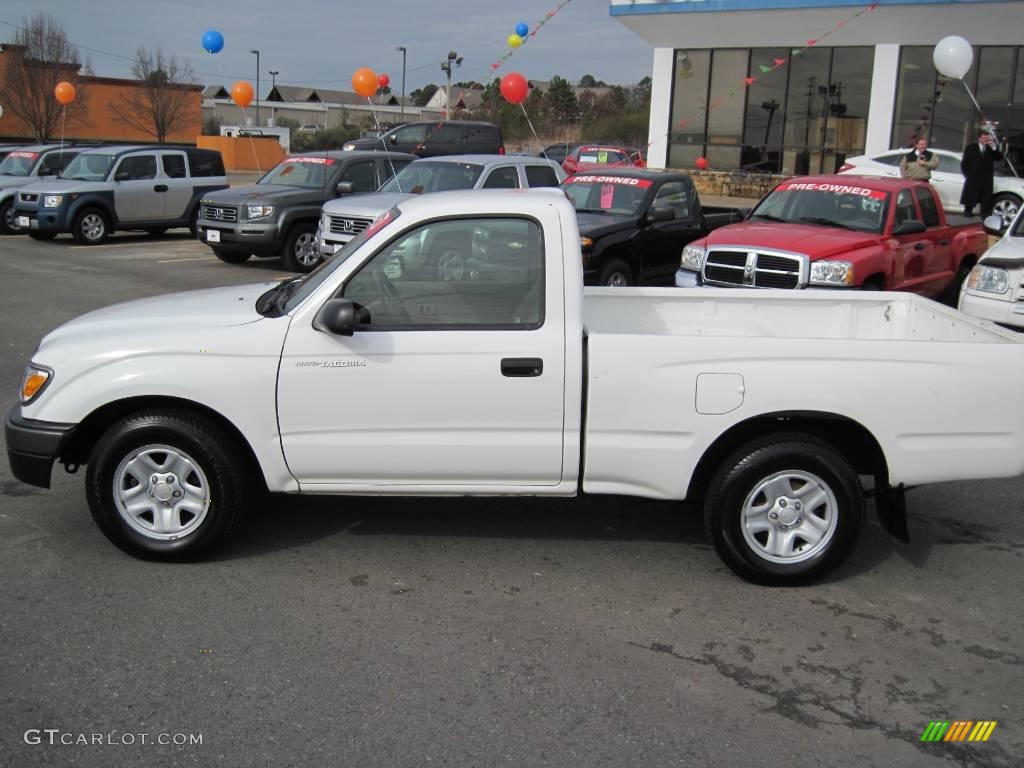 2004 Tacoma Regular Cab - Super White / Oak photo #2