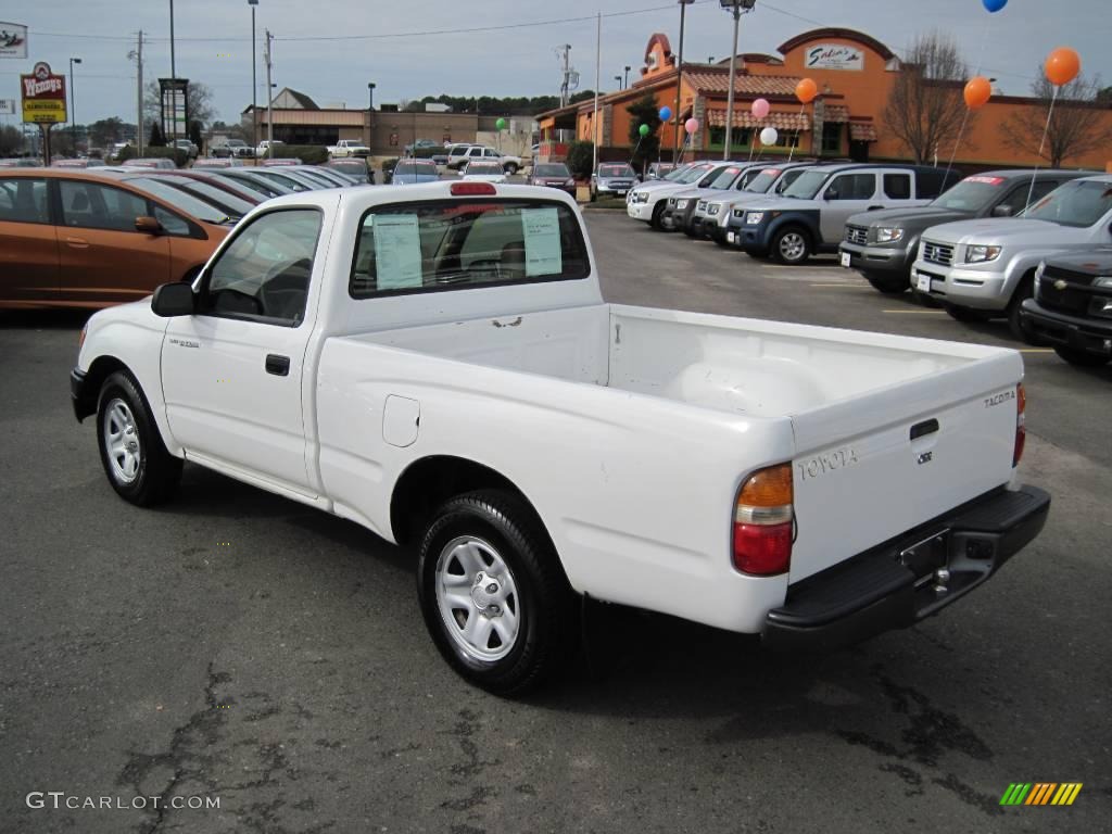 2004 Tacoma Regular Cab - Super White / Oak photo #3