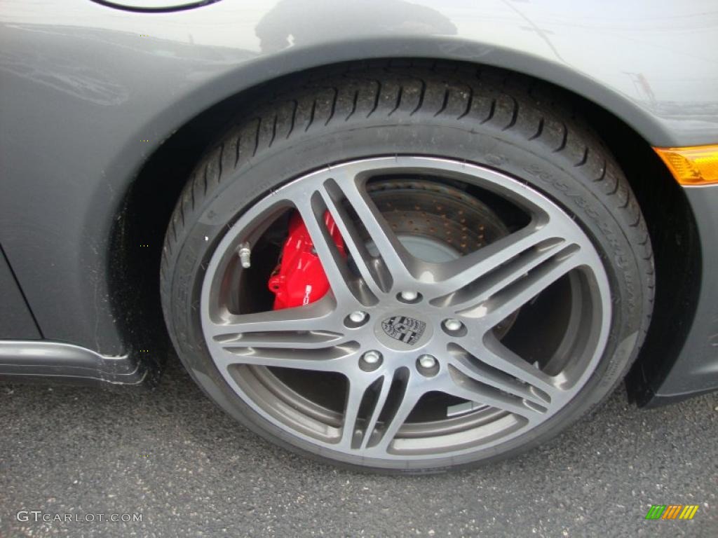 2010 911 Carrera 4S Coupe - Meteor Grey Metallic / Sand Beige photo #22