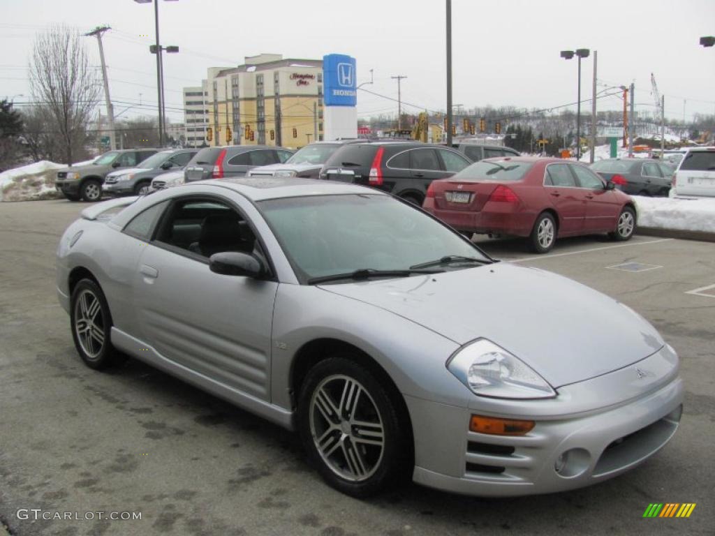 2003 Eclipse GTS Coupe - Sterling Silver Metallic / Midnight photo #7