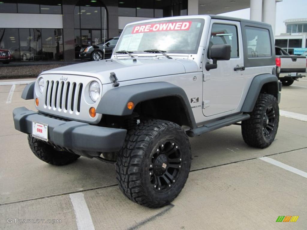 2008 Wrangler X 4x4 - Bright Silver Metallic / Dark Slate Gray/Medium Slate Gray photo #1