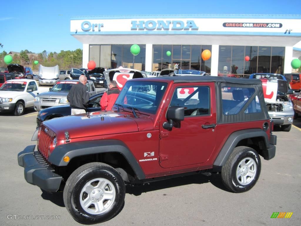 2009 Wrangler X 4x4 - Red Rock Crystal Pearl Coat / Dark Slate Gray/Medium Slate Gray photo #1