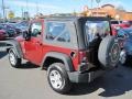 2009 Red Rock Crystal Pearl Coat Jeep Wrangler X 4x4  photo #3