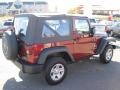 2009 Red Rock Crystal Pearl Coat Jeep Wrangler X 4x4  photo #5