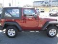 2009 Red Rock Crystal Pearl Coat Jeep Wrangler X 4x4  photo #6