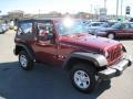 2009 Red Rock Crystal Pearl Coat Jeep Wrangler X 4x4  photo #7