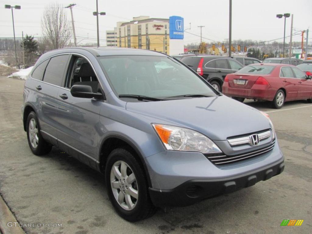 2007 CR-V EX 4WD - Glacier Blue Metallic / Gray photo #6