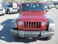 2009 Red Rock Crystal Pearl Coat Jeep Wrangler X 4x4  photo #8