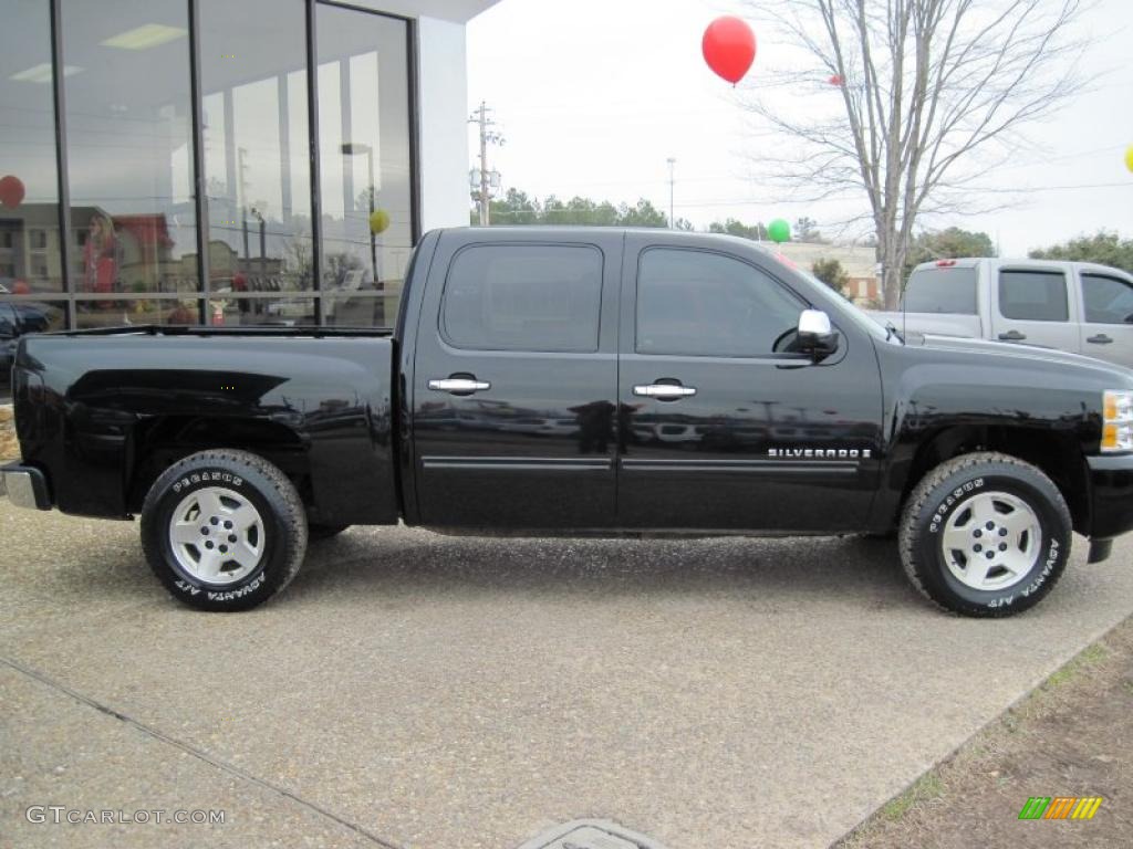 2009 Silverado 1500 LT Crew Cab - Black / Light Cashmere photo #6