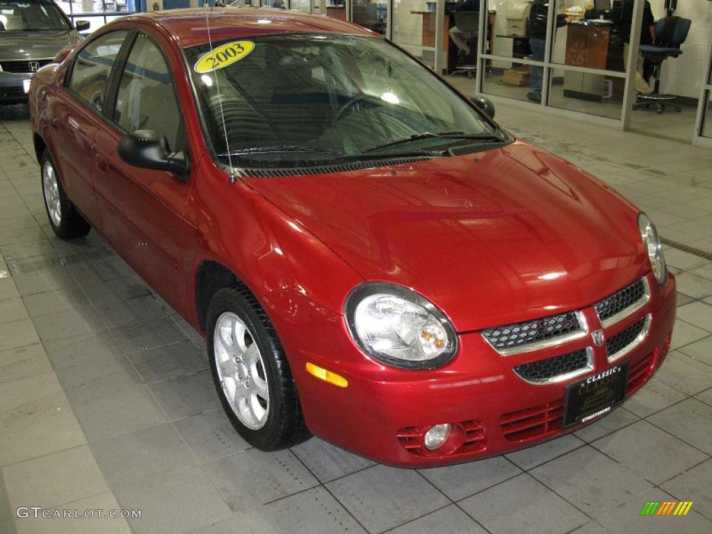 2003 Neon SXT - Blaze Red Crystal Pearl / Dark Slate Gray photo #1