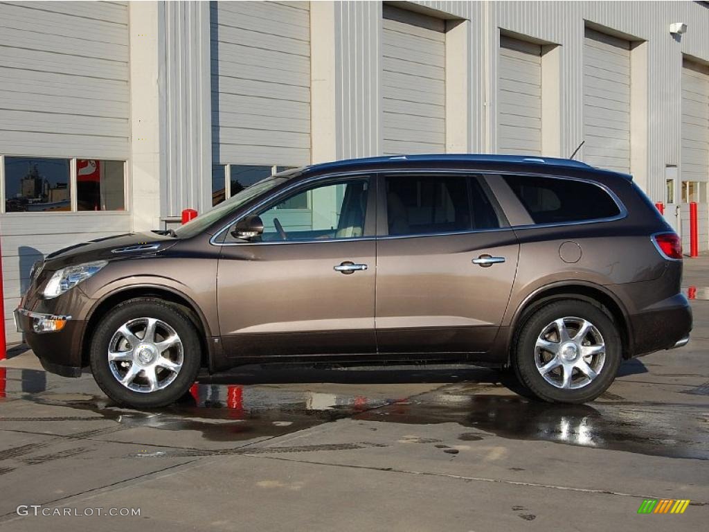 2009 Enclave CXL AWD - Cocoa Metallic / Cocoa/Cashmere photo #4