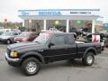 Black Clearcoat 2002 Ford Ranger XLT FX4 SuperCab 4x4