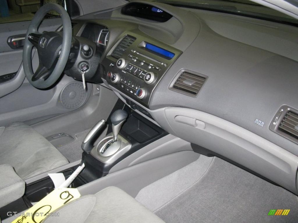 2007 Civic LX Coupe - Nighthawk Black Pearl / Gray photo #24