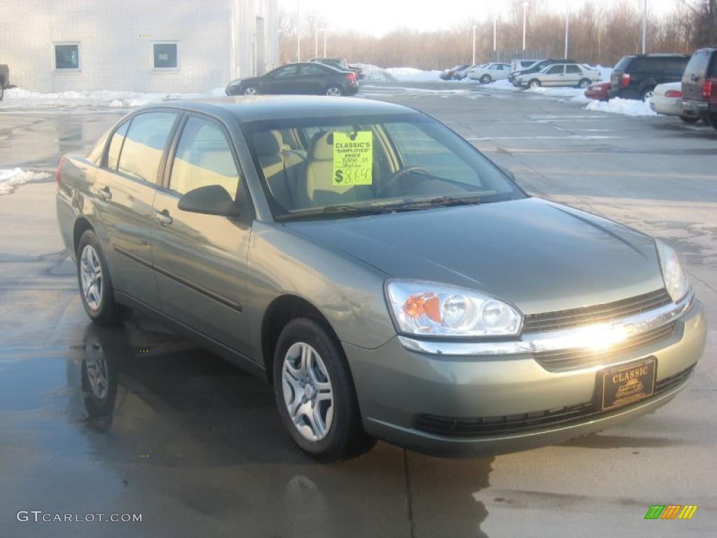 2005 Malibu Sedan - Silver Green Metallic / Neutral Beige photo #3
