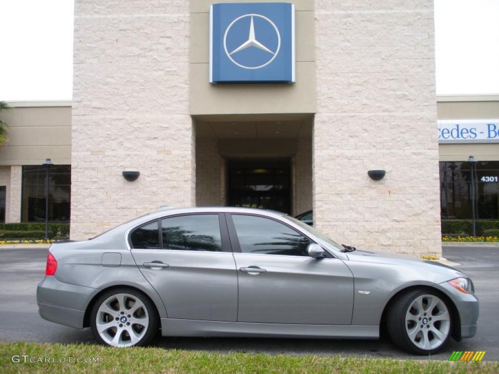 2006 3 Series 330i Sedan - Silver Grey Metallic / Grey photo #5