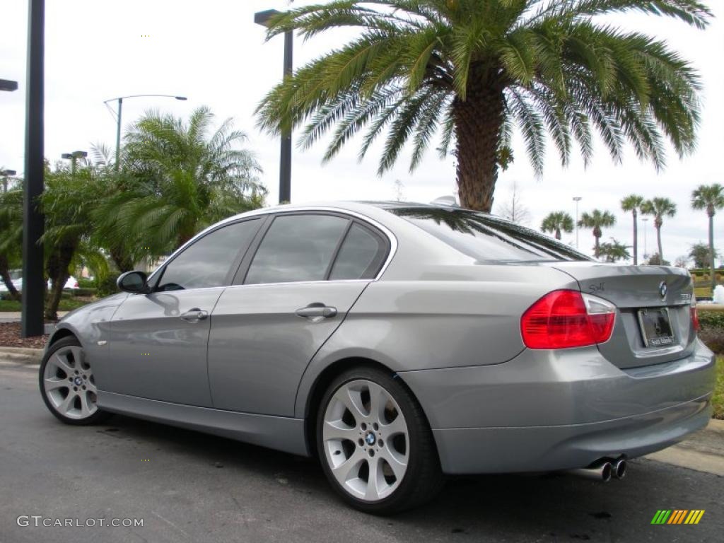 2006 3 Series 330i Sedan - Silver Grey Metallic / Grey photo #8