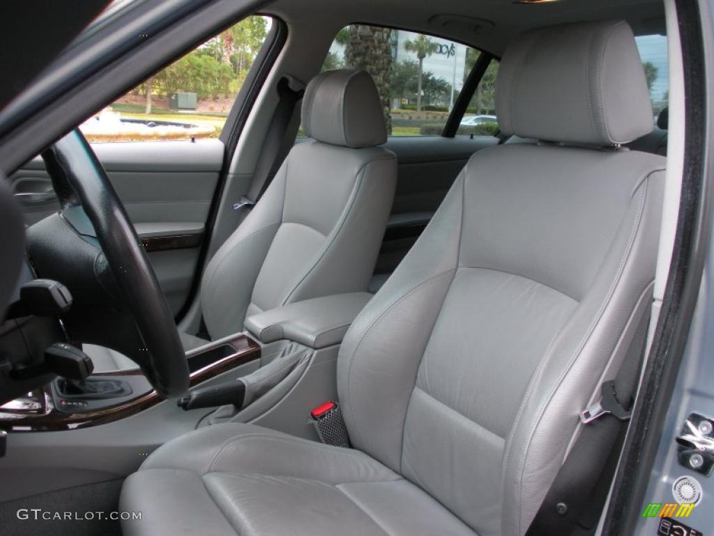 2006 3 Series 330i Sedan - Silver Grey Metallic / Grey photo #12