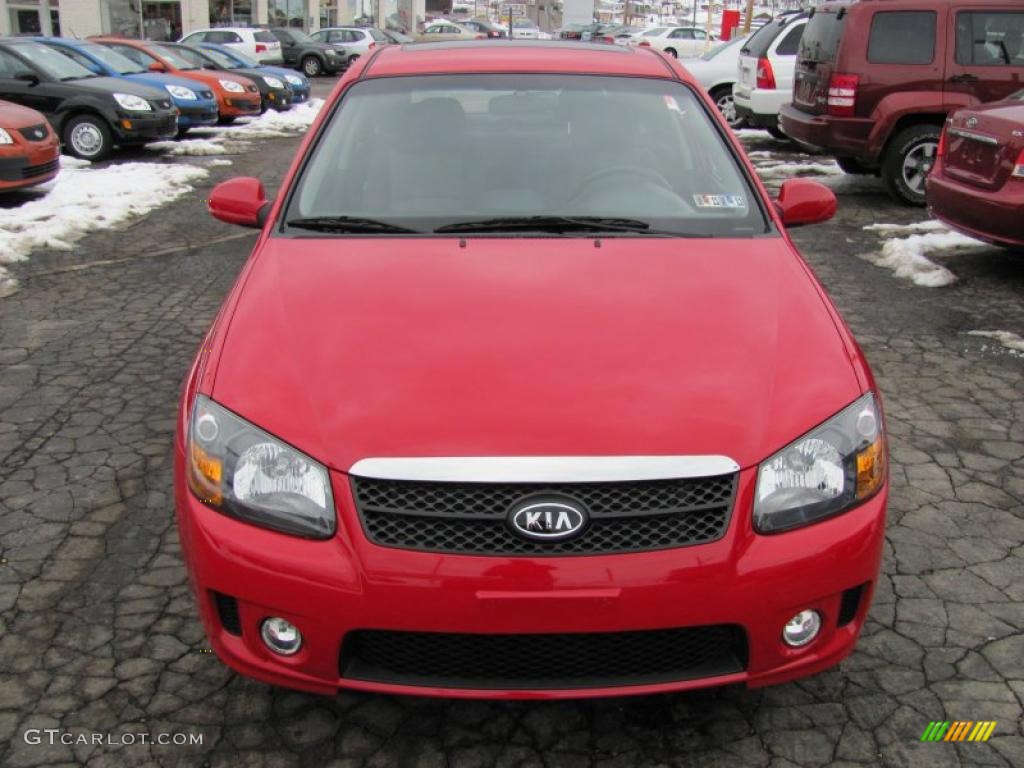 2008 Spectra 5 SX Wagon - Classic Red / Black photo #4