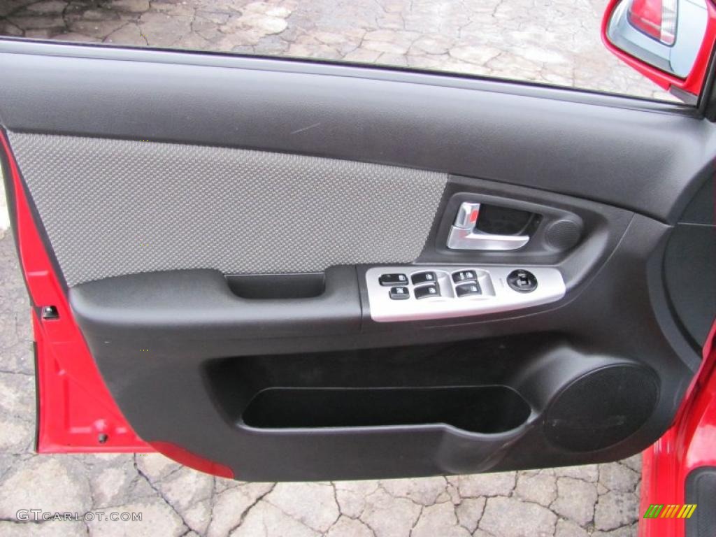 2008 Spectra 5 SX Wagon - Classic Red / Black photo #9