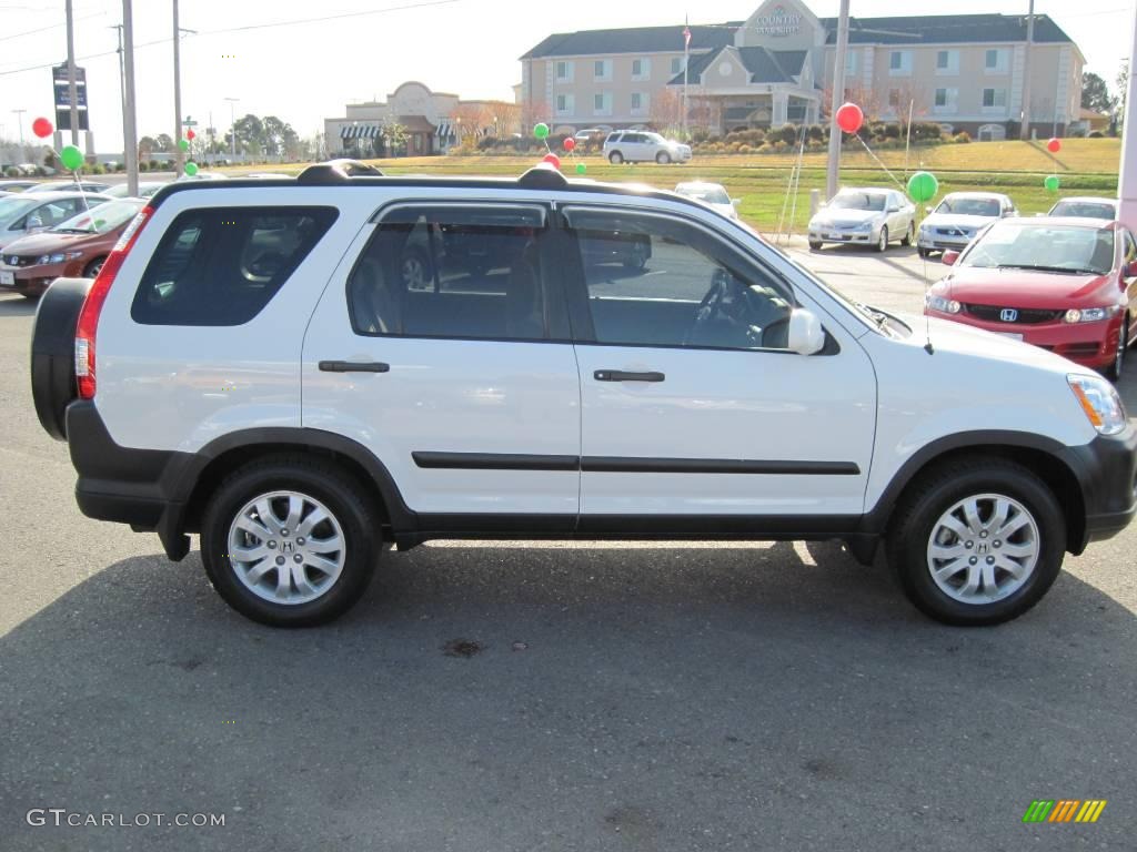 2006 CR-V EX 4WD - Taffeta White / Ivory photo #6