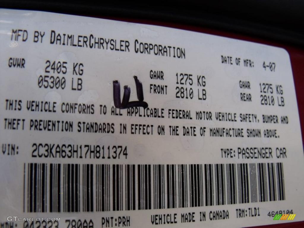 2007 300 C HEMI - Inferno Red Crystal Pearlcoat / Dark Slate Gray/Light Graystone photo #31