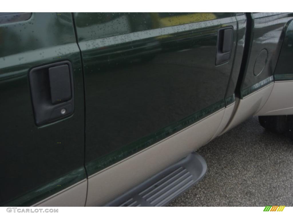 1999 F350 Super Duty Lariat Crew Cab Dually - Woodland Green Metallic / Medium Prairie Tan photo #13