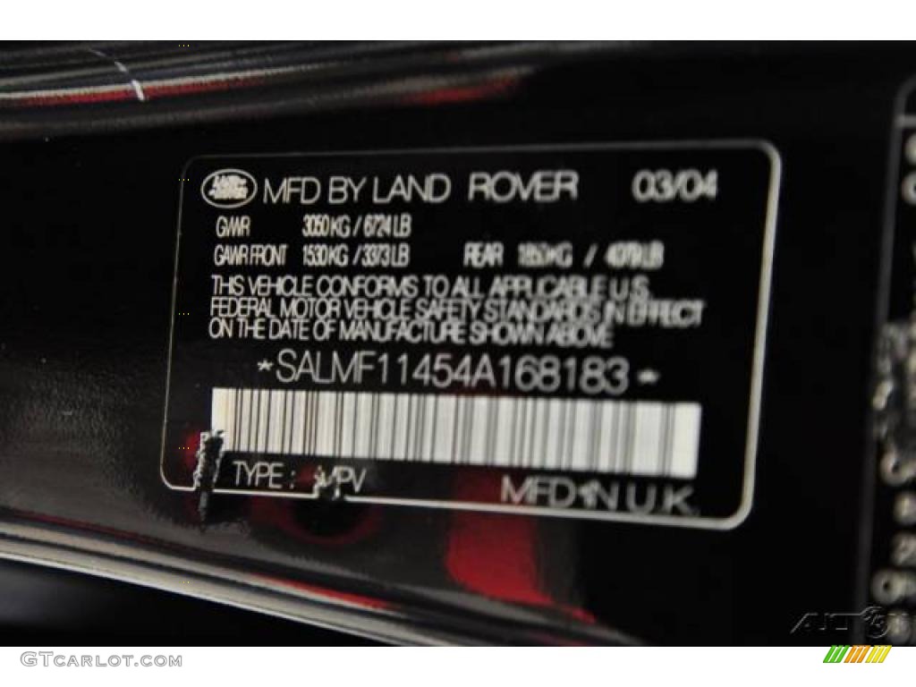 2004 Range Rover HSE - Java Black / Charcoal/Jet Black photo #12