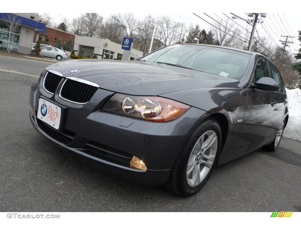 2008 3 Series 328i Sedan - Sparkling Graphite Metallic / Black photo #7