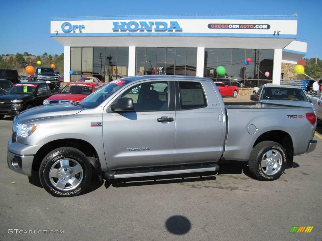 2008 Tundra SR5 TRD Double Cab 4x4 - Silver Sky Metallic / Graphite Gray photo #1