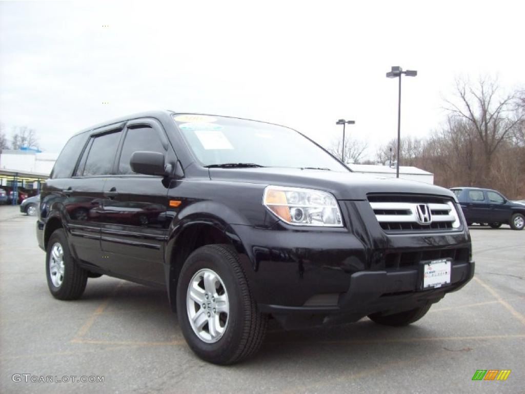 2007 Pilot LX 4WD - Formal Black / Saddle photo #1