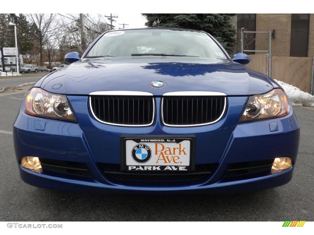 2007 3 Series 328xi Sedan - Montego Blue Metallic / Beige photo #3