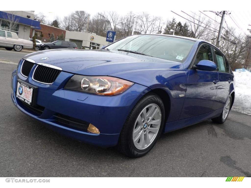 2007 3 Series 328xi Sedan - Montego Blue Metallic / Beige photo #5